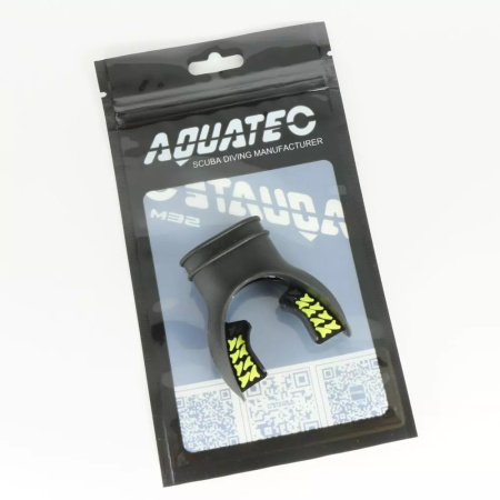 Загубник анатомический Aquatec (черный силикон; желтый)